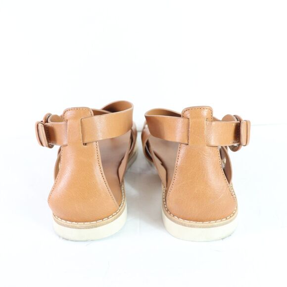 Vince Morris Strappy Flat Sandal - Tan Size 9 / 39 - Picture 5 of 8